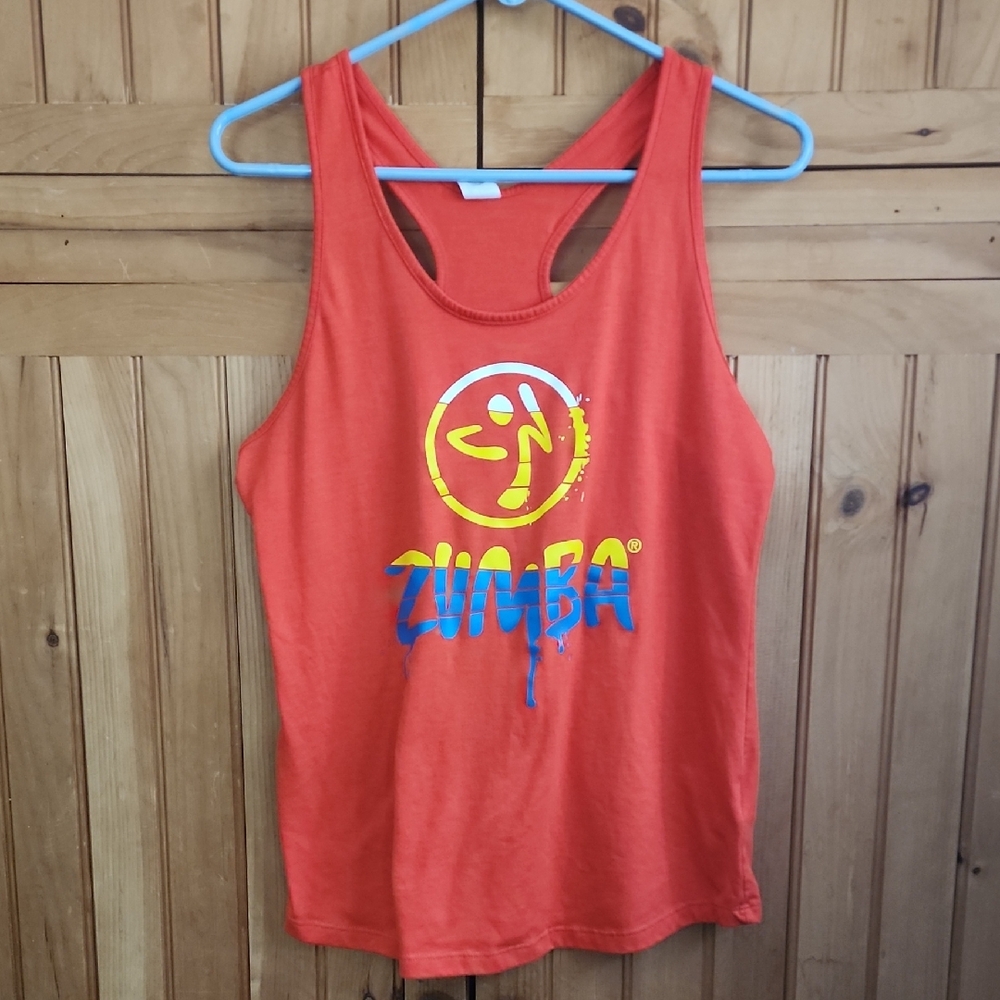 Zumba Fitness Vibrant Orange Tank Top
